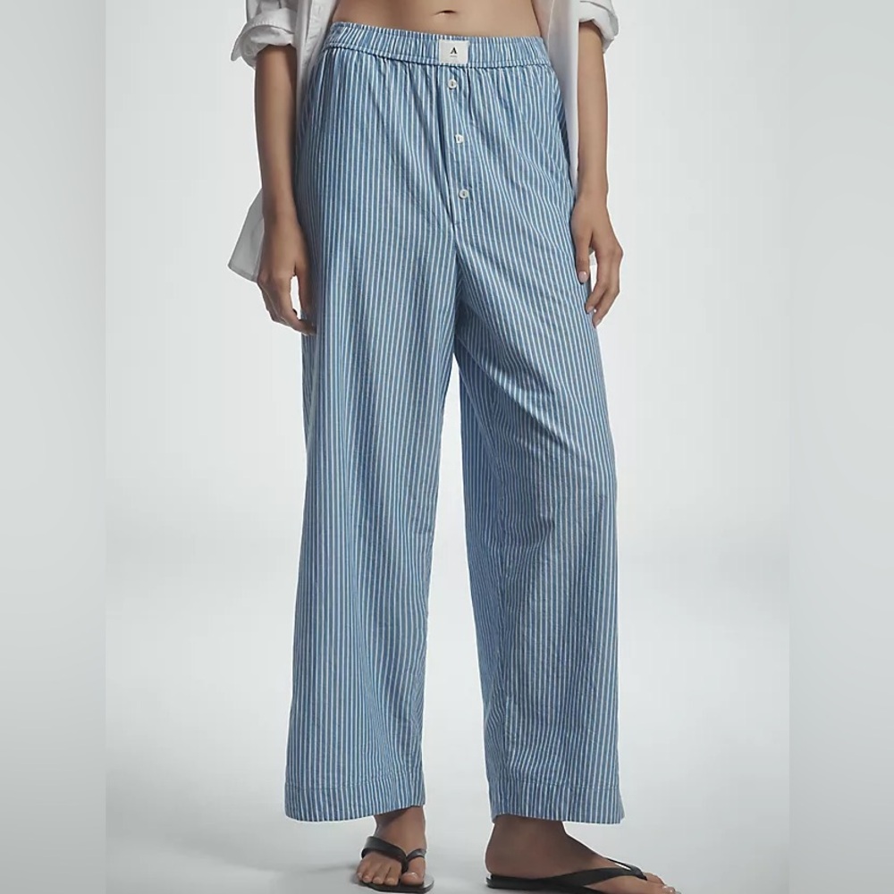 ANTHROPOLOGIE PINSTRIPE WREN BOXER PANT